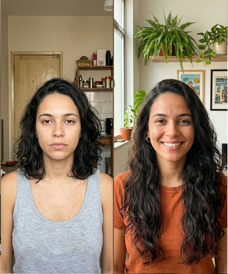 Resultado real de antes e depois 1